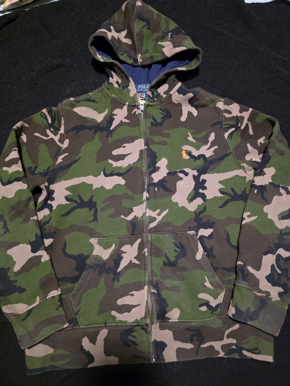 Polo by Ralph Lauren Kids Green & Brown Camo Zip Hoodie